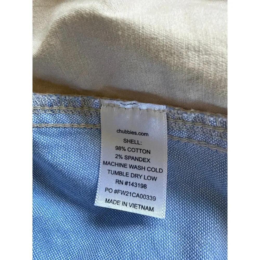 Chubbies Classic Chino Shorts in Tan Size XXXLarge 3XL
